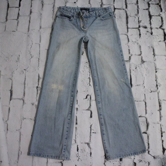 J CREW JEANS, LIGHT BLUE, BUTTON FLY, SIZE 0P - Picture 1 of 11